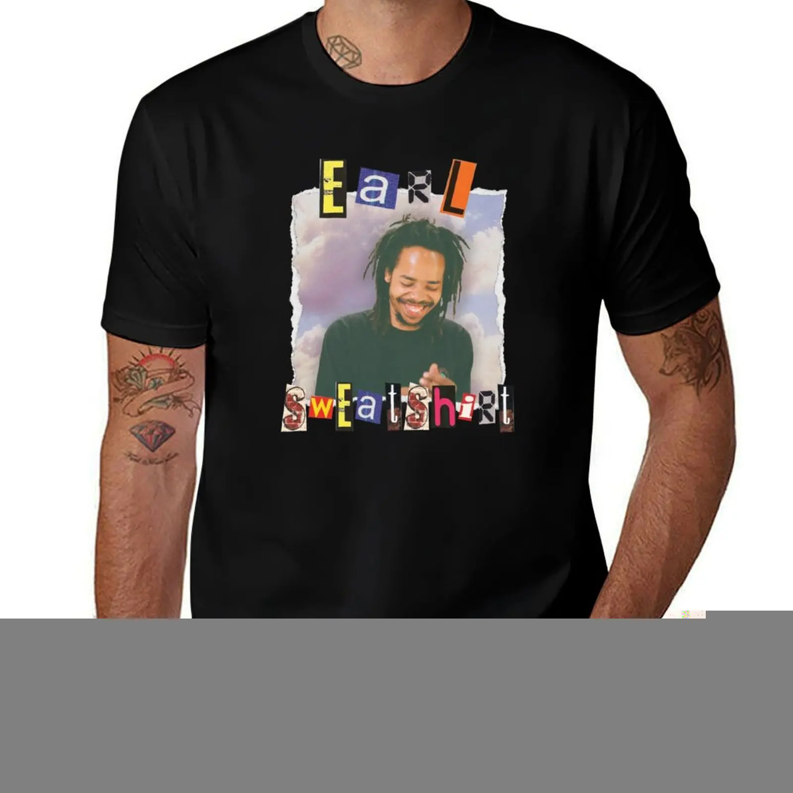 

100% t Earl Scrapbook cotton prints tshirt Art with Sweatshirt shirts T-Shirt