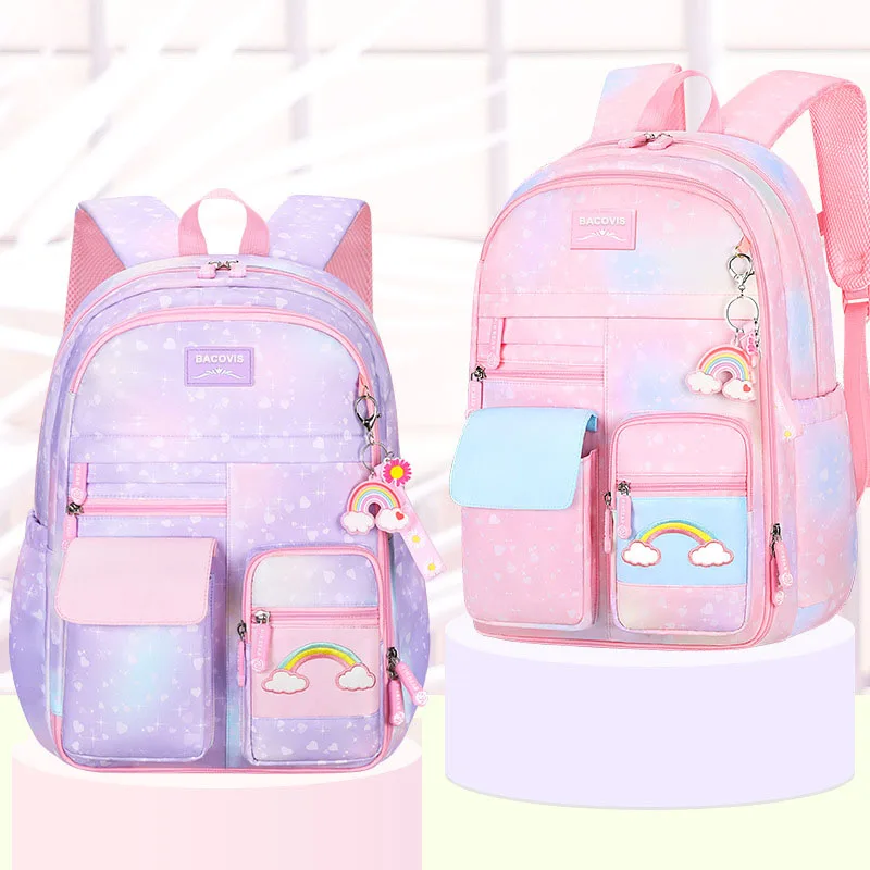 

Girls School Bag, Cartoon Backpacks for Girls, Primary School Backpack for Children Waterproof Kids Schoolbags