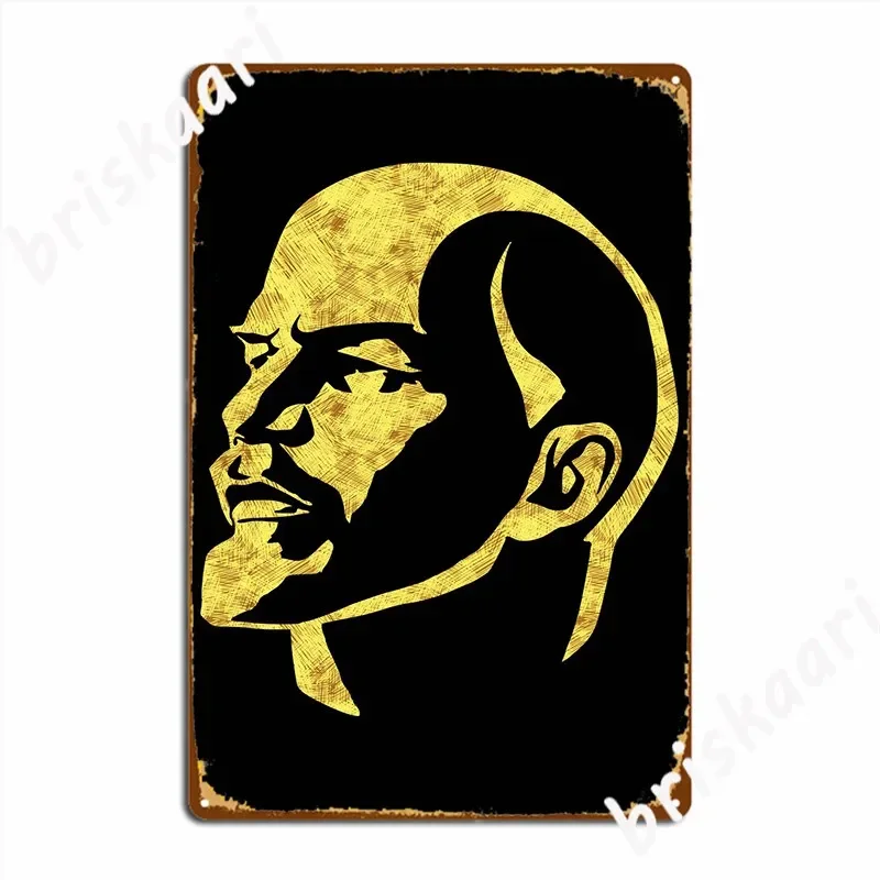 Lenin Soviet Union Leader Metal Plaque Poster Create Cinema Living Room Mural Mural Painting Tin Sign Posters