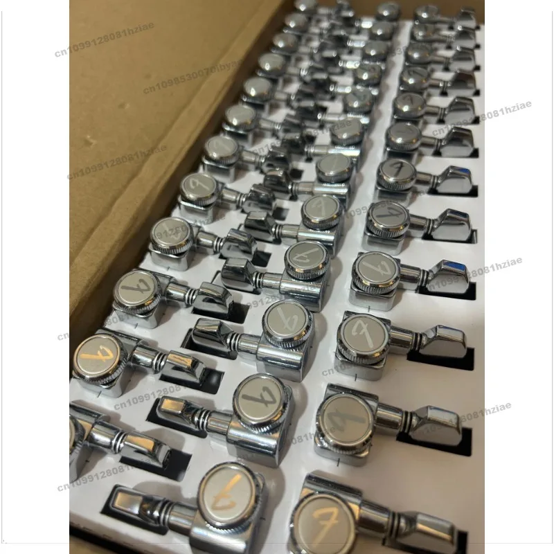 Brand New Self-locking Knob of The Same Style, Reel, Silver Two Points. (Set, 6)