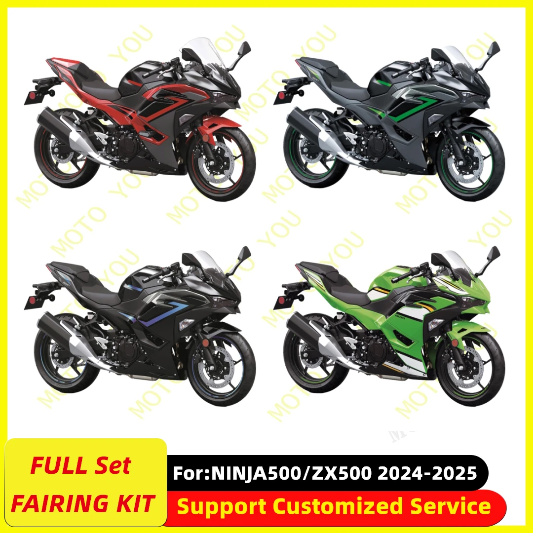 

Комплекты обтекателей для литья под давлением мотоцикла, подходят для KAWASAKI Ninja400 EX400 EX Ninja 500 2024 2025 24 25, полный комплект обтекателей кузова