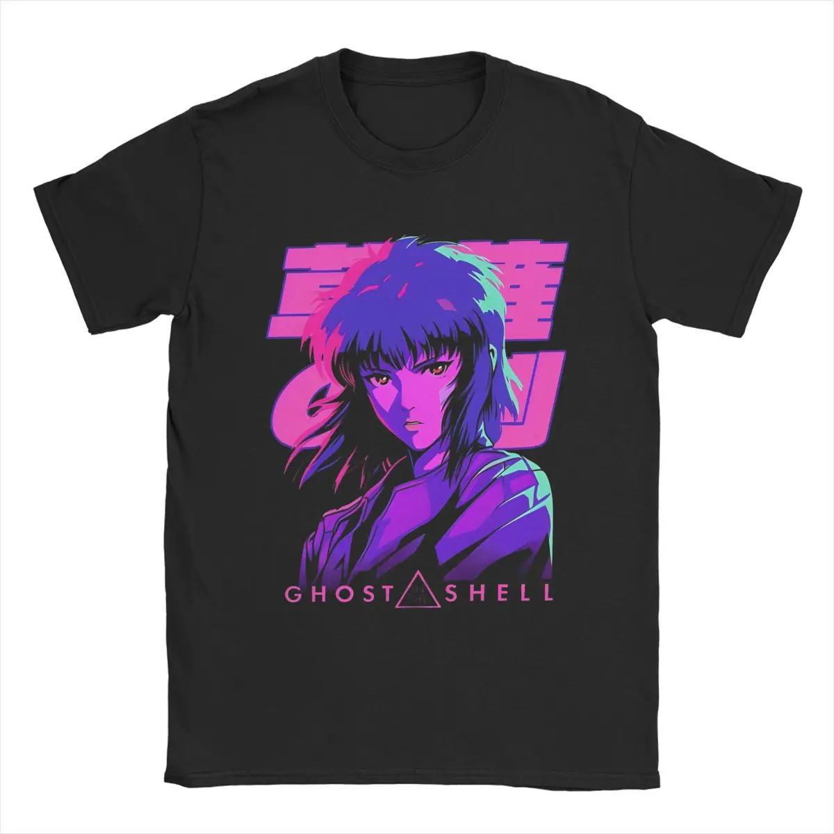 Ghost In The Shell The Major T Shirt Men Women Cotton Tee Cool Motoko Kusanagi Anime T-shirts Tops Printed