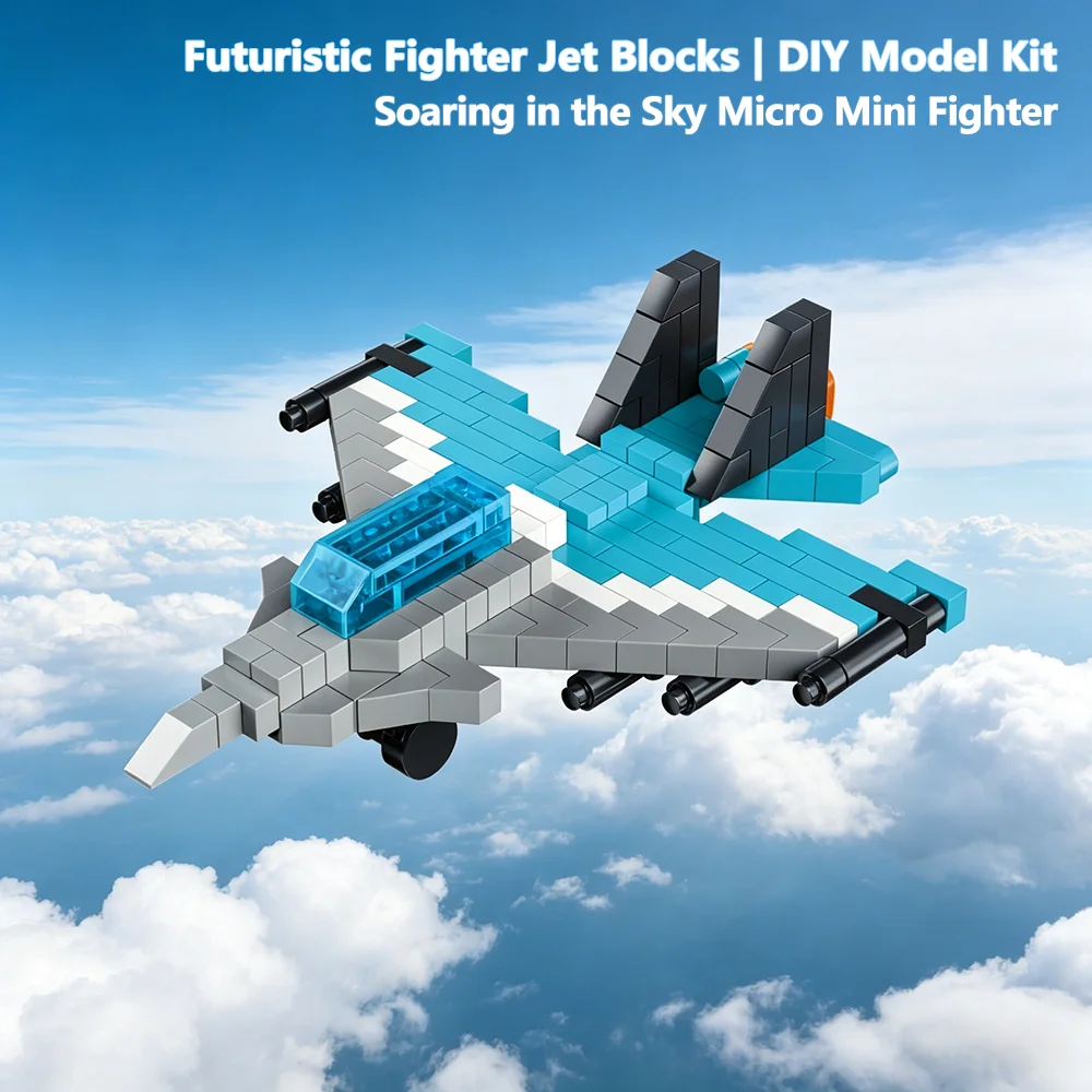 Set de Construcción de Micro Mini Aviones: Modelo de Avión de Escritorio con Detalles Detallados, Juguete Educativo DIY, Regalo Ideal para Entusiastas de la Aviación