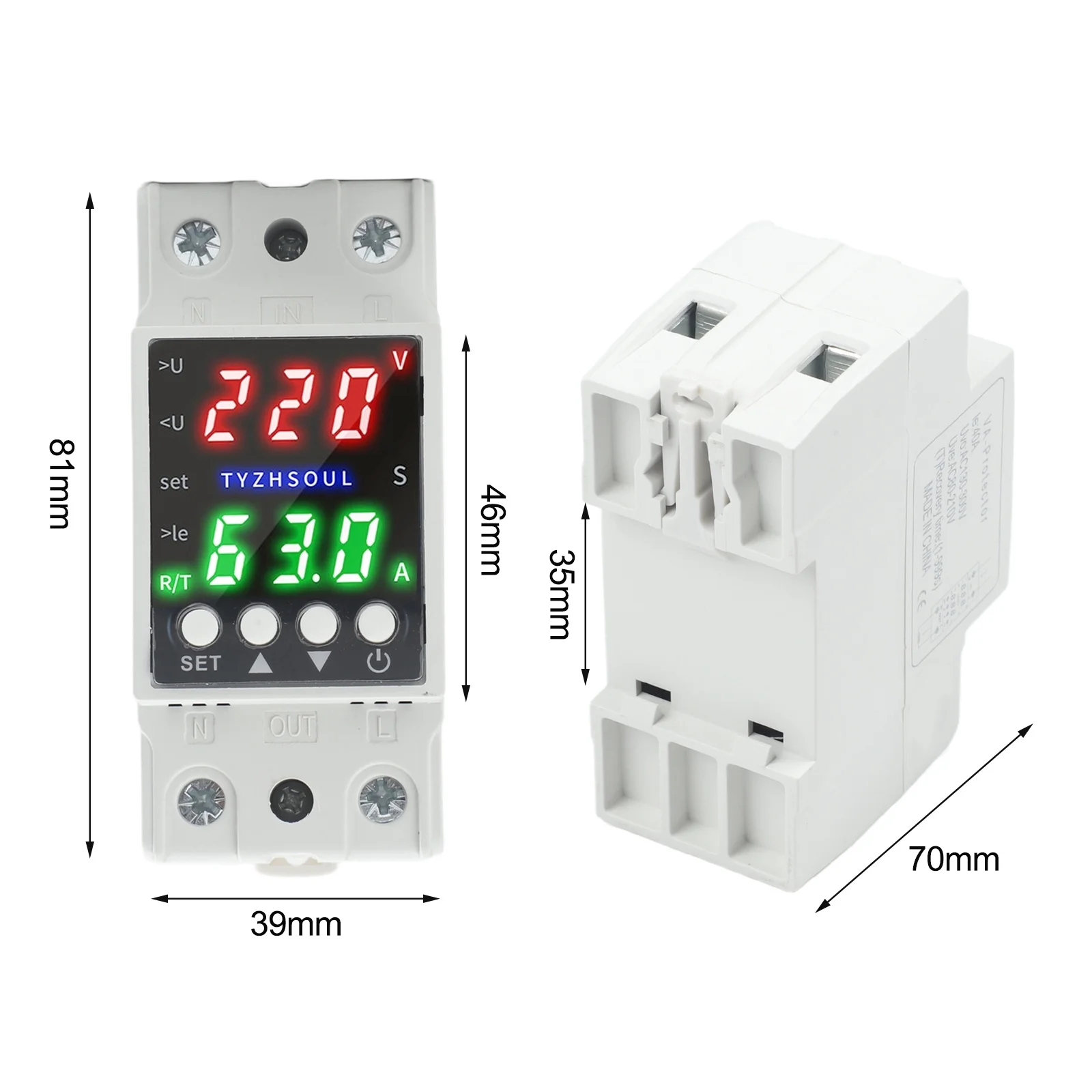 

Voltage Monitoring Relay Protection System Automatic Voltage Protection Adjustable Delay Timing Environmentally Resistant