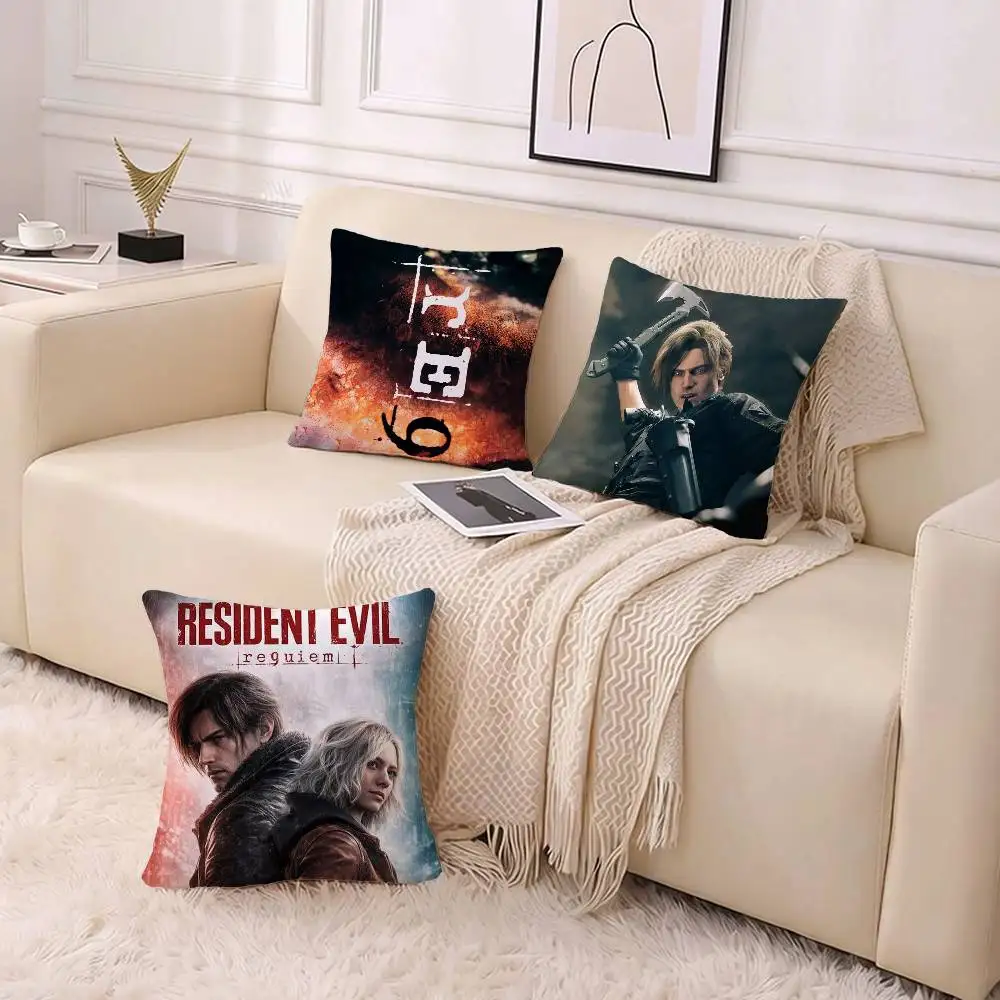 Leon R-Resident E-Evil 9 Pillow Case for Sofa Living Room Home office Decor Protective Cover