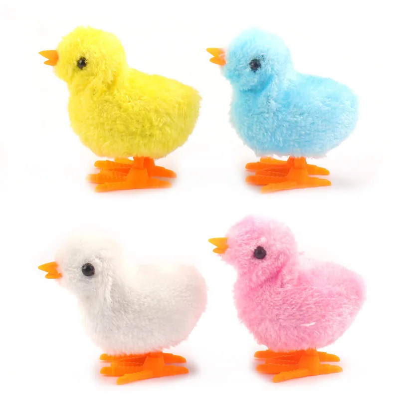 Cute Wind Up Chicken Plush Animal Toy Children Boy Girl Stuffed Animal Chicken Wind-up Walking Toy Children Fun Gift