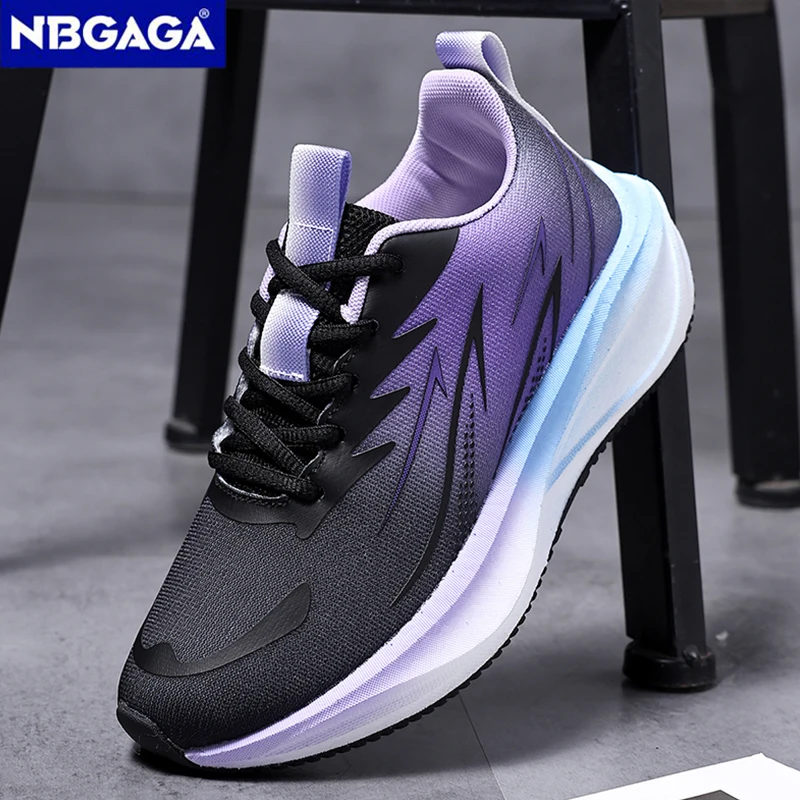 Atmungsaktive Laufschuhe für Damen, Sommer-Schnürschuhe, rutschfeste Wanderschuhe, lässige, leichte Sporttrainer für den Außenbereich