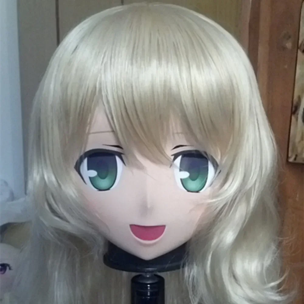 (C2-013) Handmade Female Letax Full Face Kigurumi Mask Cosplay Kigurumi Crossdresser Anime Fetish Masks Can Custom EYES/HAIR