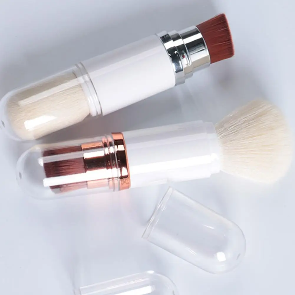 Pennello per fondotinta 2 In 1 pennello per trucco pennello per trucco vuoto da viaggio Blush trucco retrattile pennello sciolto di bellezza strumenti per il trucco Blush