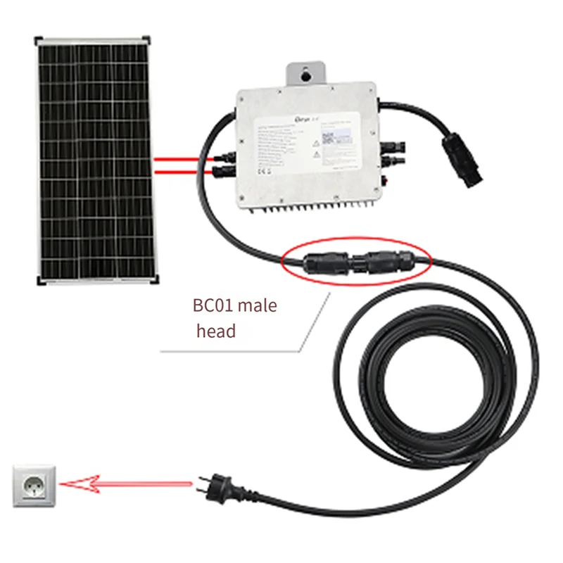 2 Sets Solar PV Connector Plug Waterproof IP68 4000V 25A For Solar PV System Panel Parallel Protection Kit BC01 Durable