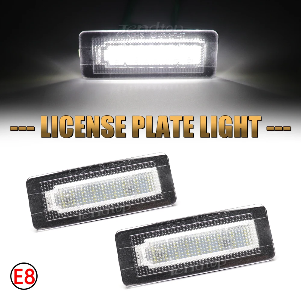 License Plate Light Number Lamp Canbus For Benz Smart Fortwo Coupe Convertible 450 451 W450 453 SMD 18 LED Number Lamp No Error