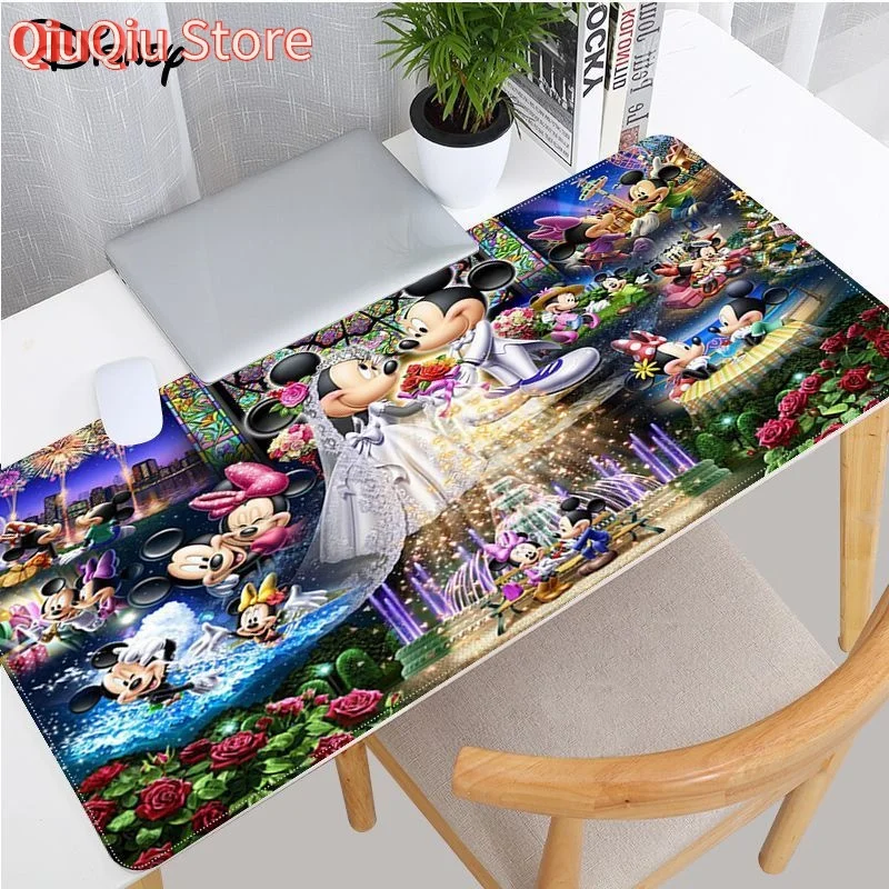 

Disney Mickey Minnie Mouse INS Tide Large Desktop Desk Mat Kawaii Gaming Accessories Students Writing Pad for PC Computer Table
