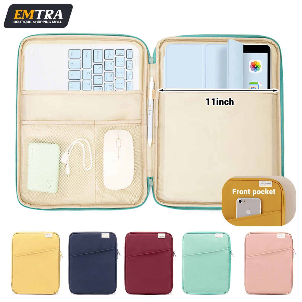 Tablet Handtas Case 9-11 inch Voor iPad Air 4 5 Pro 11 Mini 5 6 iPad Case Voor XiaoMi 5 Samsung Huawei Lenovo Schokbestendig Zakjes