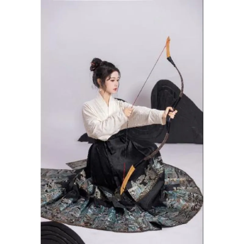 Original Ming Dynasty Hanfu, Improved Airplane Sleeves, New Chinese-style Horse Face Skirt, Women's Daily Personality Fashion