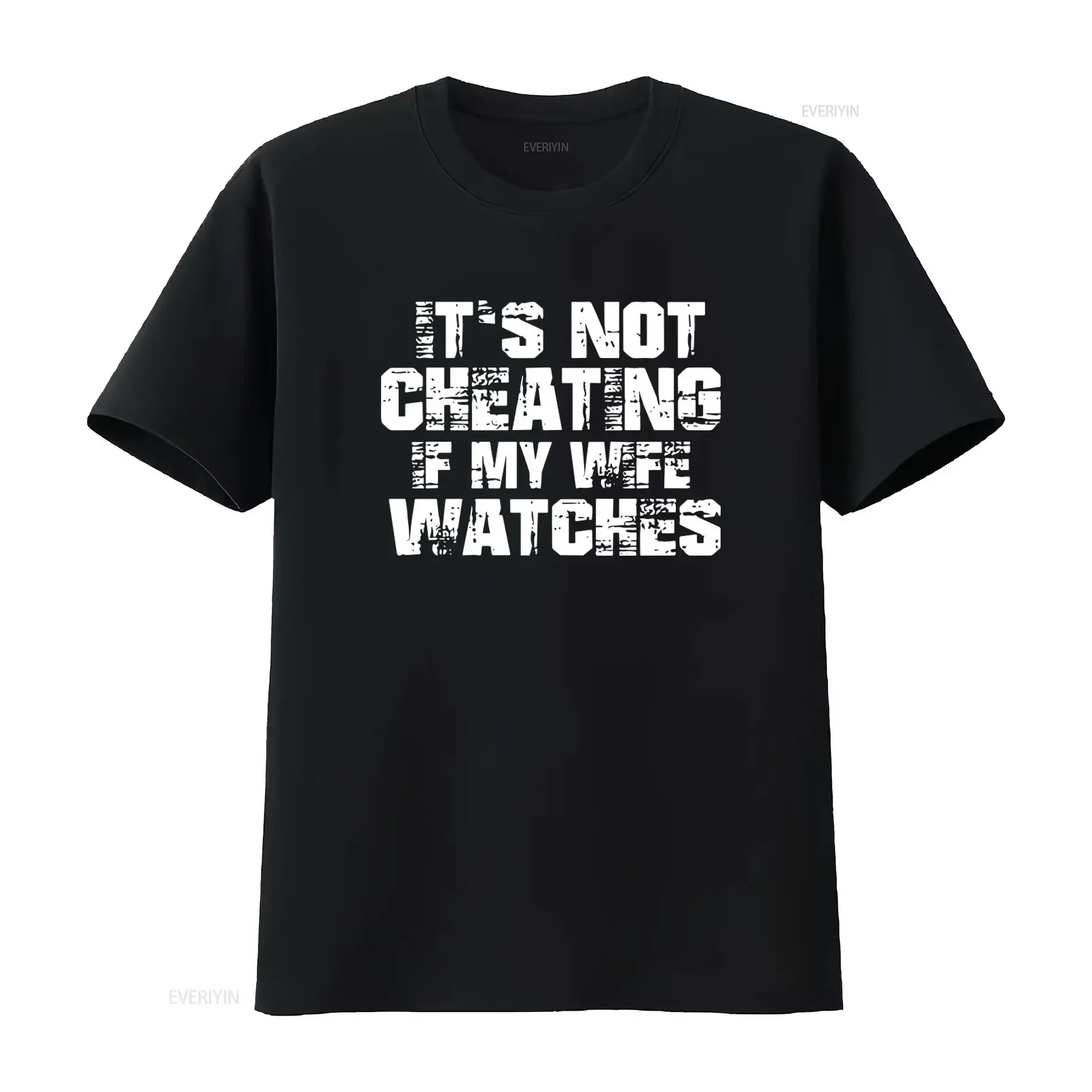 Funny Swingers Lifestyle T Shirt Its Not Cheating If My Wife Watches  vintage Washed streetwear Top For Everyday Wear