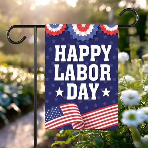 Happy Labor Day Garden Flag Double Sided Patriotic Outdoor American USA YardSign YYN UUV EEU SSL hhz
