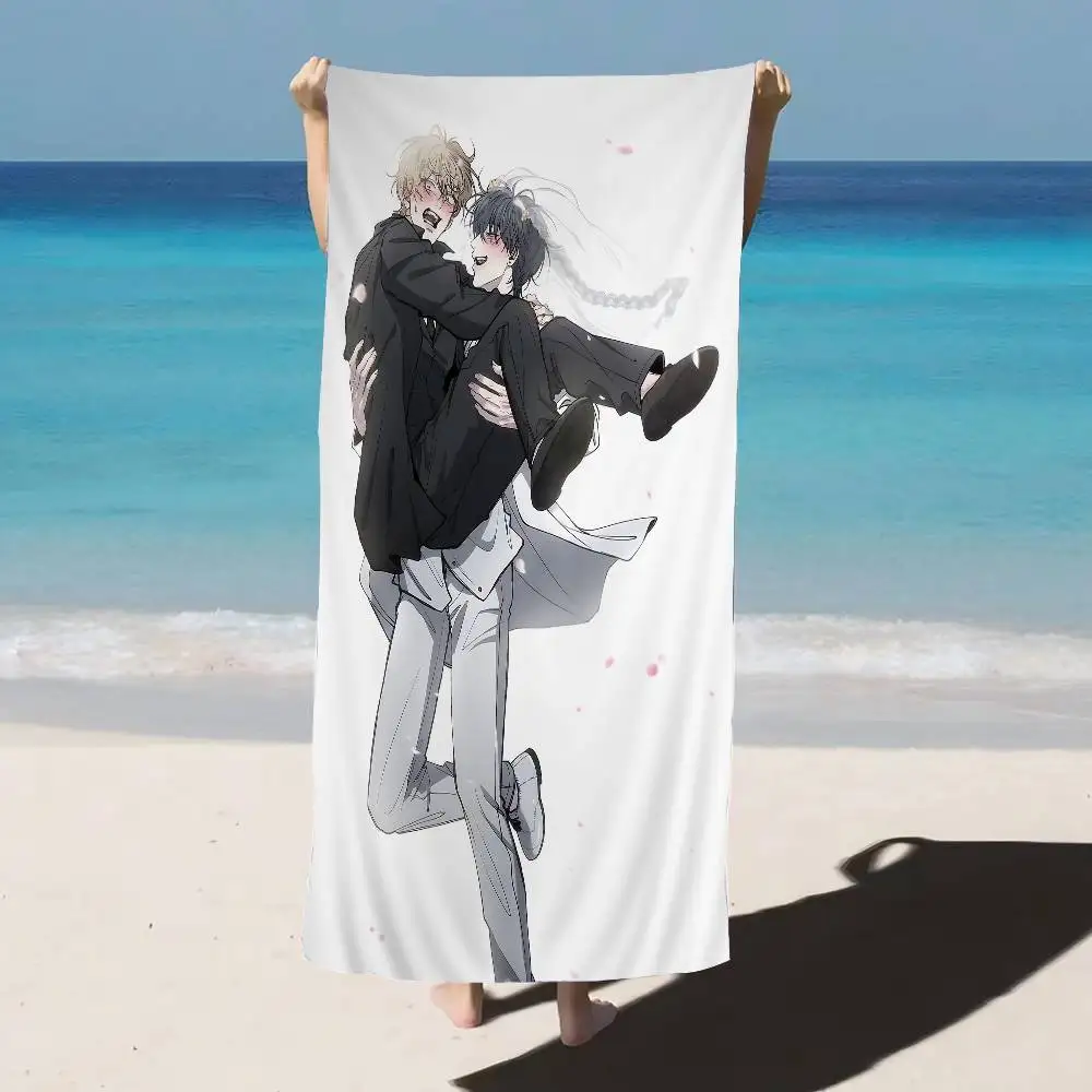 Negative Love Big Microfiber Beach Towels Quick Dry Towel Sand Beach Towels Pool Towel for Travel Swim Pool Yoga