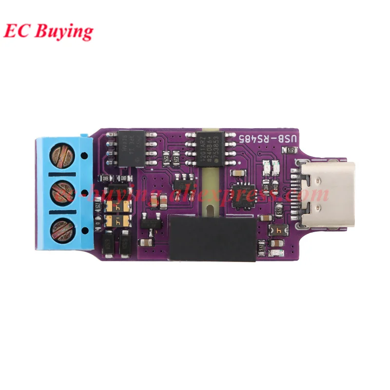 10Pcs/1pc Isolated USB to RS485 Serial Port Module with Auto-Reversing High-Speed ​​2Mbps Communication and Power Isolation
