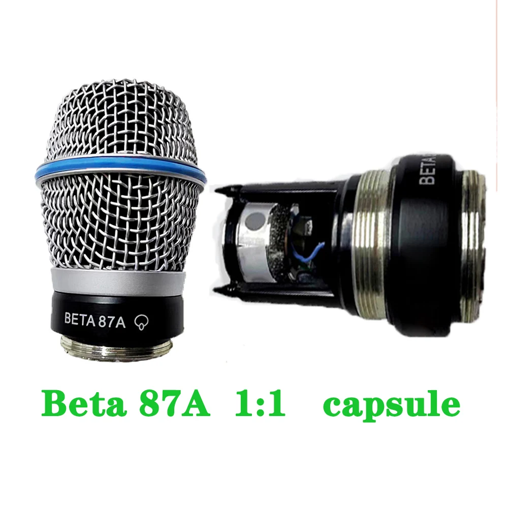 Professional Digital Wireless Microphone 512Mhz/640Mhz/925Mhz Dual Channel Receiver Diversity Mircrofone Beta87A Capsule