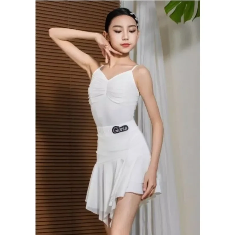 Meisjes Latin Dance Kinderkleding Kinderen Tango Rok Carnavalskleding Danskleding Latin Salsa Hoge kwaliteit Kwastje Dansjurk Outfits