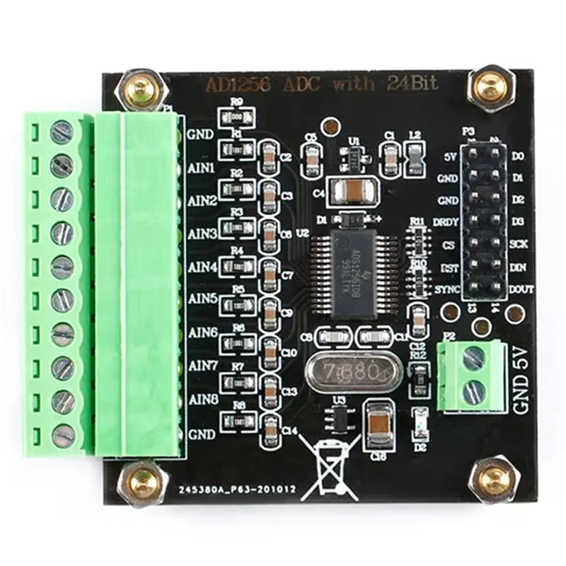 y43a-ads1256-アナログ-デジタル変換ボードモジュール-24-ビット-adc-データ収集カード高精度コンバータボード