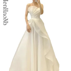 رداء دي ماري فساتين زفاف حمالة جديدة أزياء فستان زفاف رخيصة فساتين نوفيا أفضل 12 فستان مبيعات لجدة العروس - No2