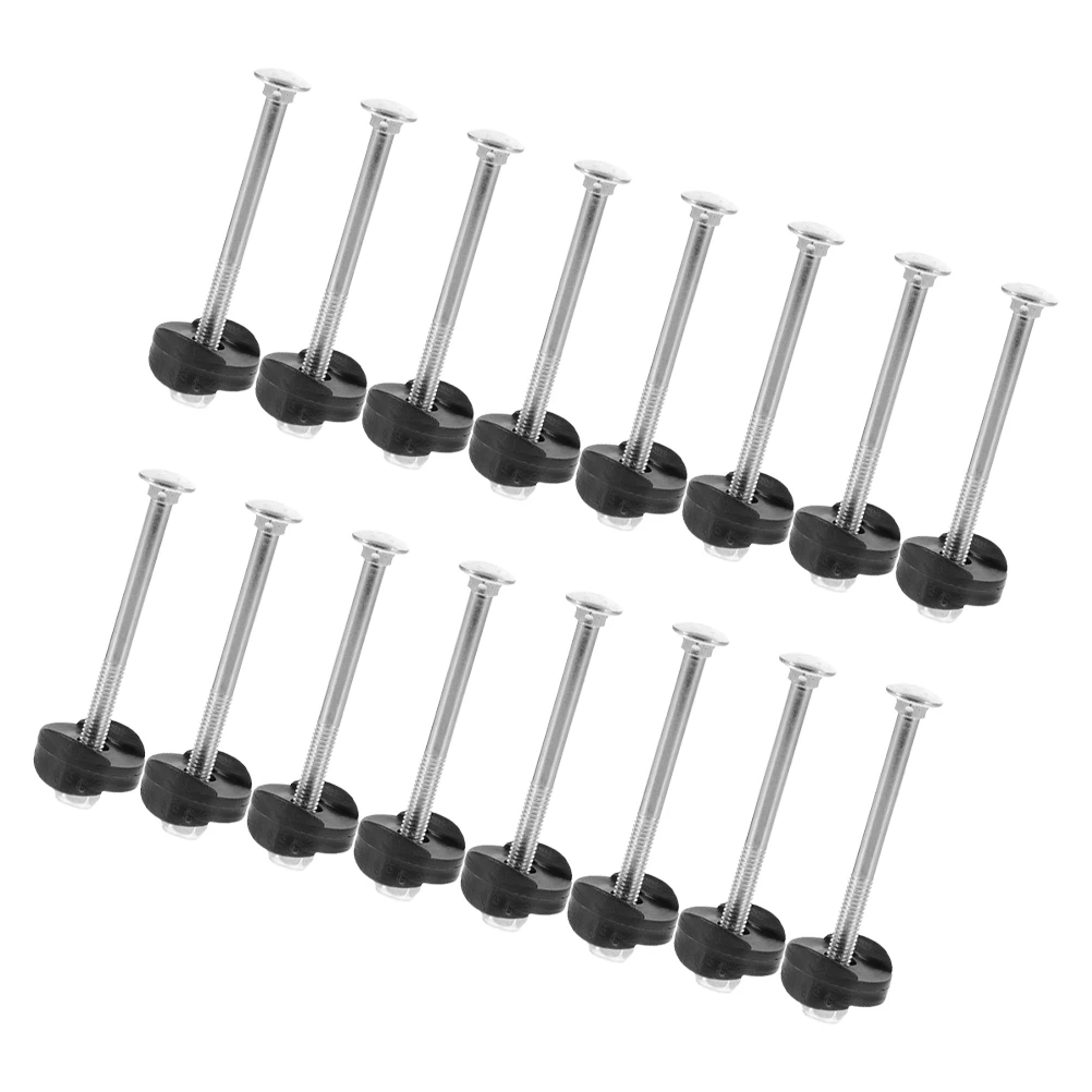 

16 Set Carriage Trampoline Screw Screws Galvanized Steel Long Replacement Parts