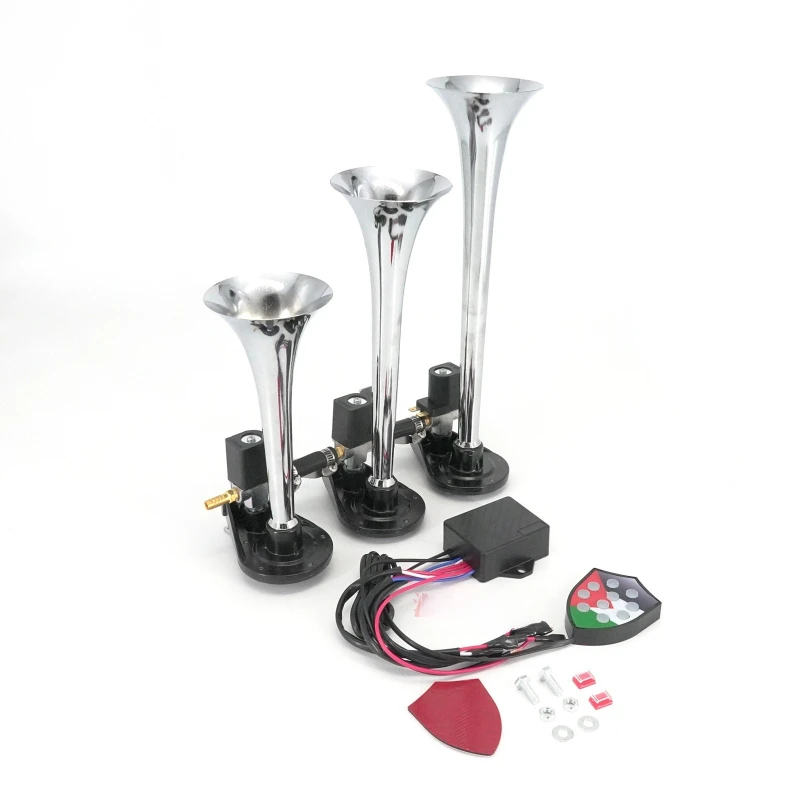 

Car truck modified air horn 12V three-tube music speaker, ten-tone control box multi-tone electronic speaker