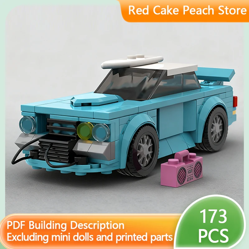 

Speed Racing Car Model MOC Building Bricks GT-R Two-Door Coupe Modular Technology Children Holiday Gifts Assemble Toys Suit