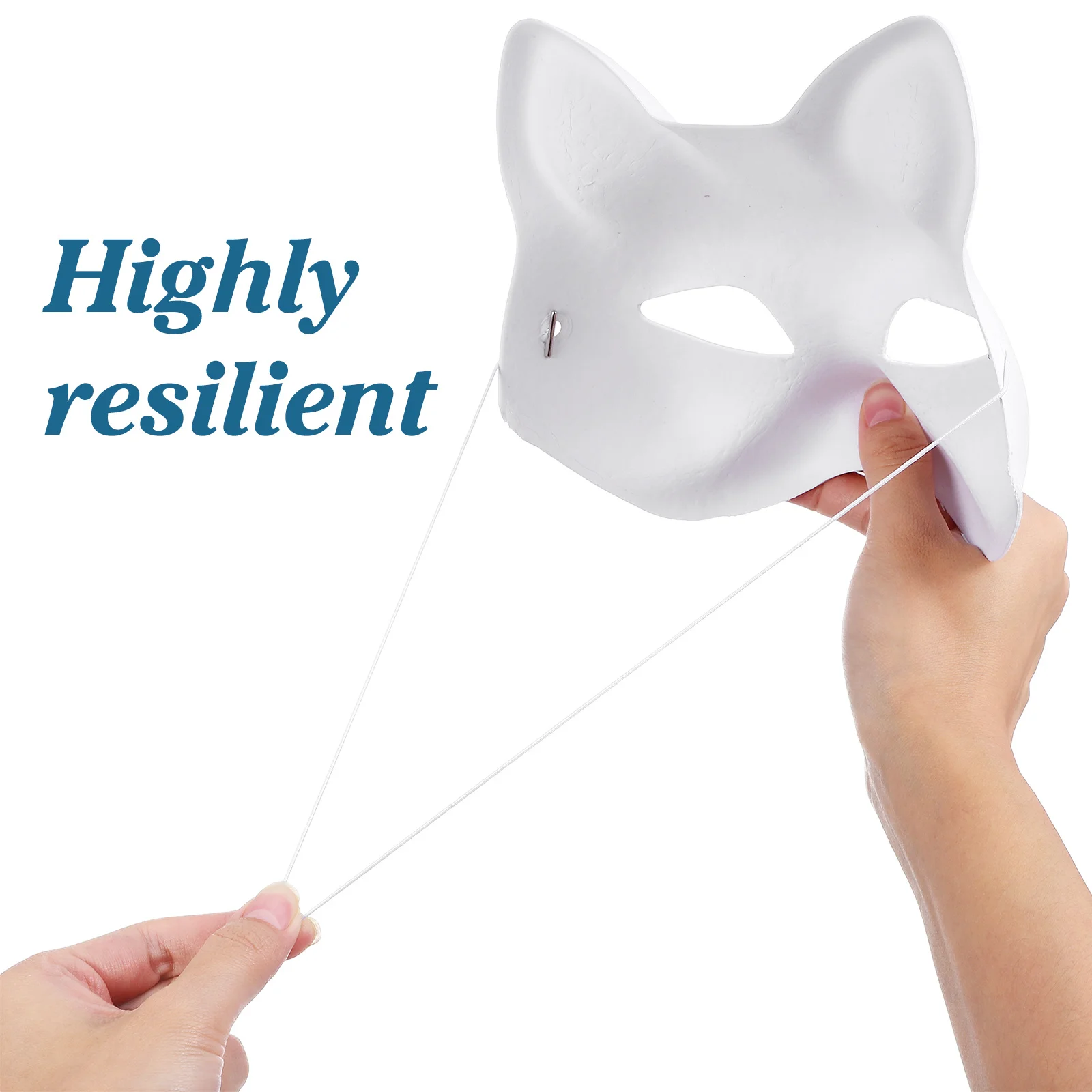 100Pcs DIY Mask Elastic Ropes Handmade Elastic Line for Halloween Party Kindergarten Family Activities Soft Comfortable