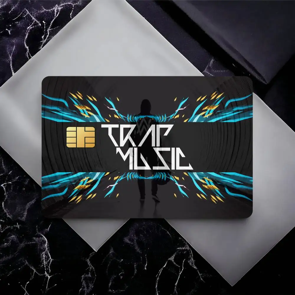 Cool A-Alan Walker Credit Card Skin Stickers for Bank Card Bus Metro Card Sticker Waterproof Gift