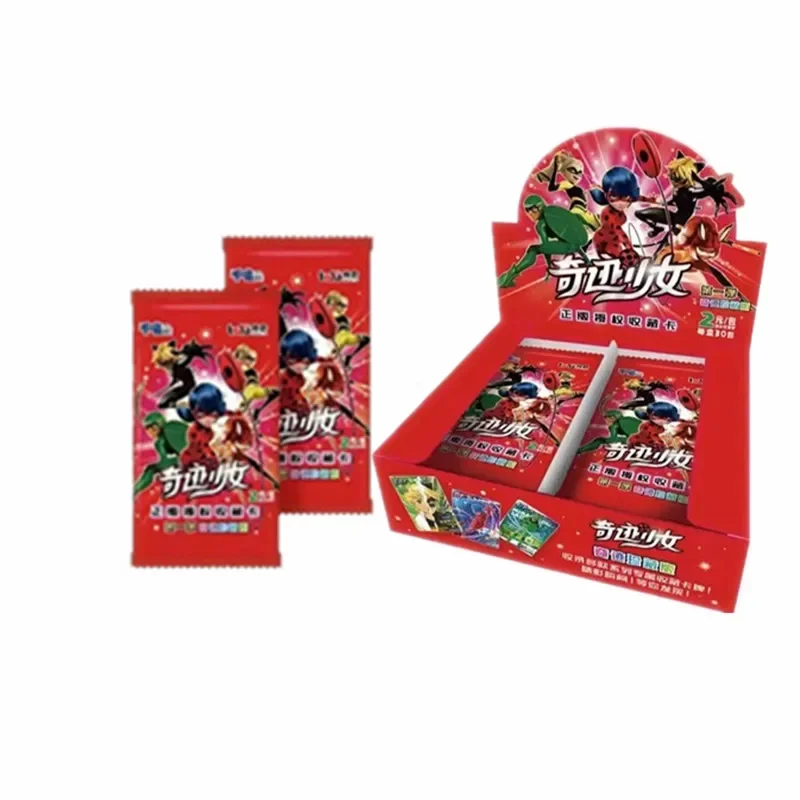 New Miraculous Ladybug Superhero Series Miracle Collection Edition Card Anime Characters Limited Ssp Tcp SR Card Kids Toys