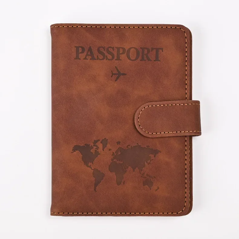 2024 new cross-border anti-magnetic RFID map multi-functional passport holder, ticket holder, card holder, travel wallet