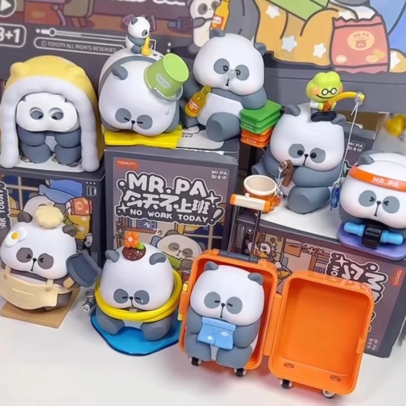 

MR.PA Doesn't Go To Work Today Series of Blind Box Toys. Cute Panda Desktop Ornaments Birthday Gifts.new Product