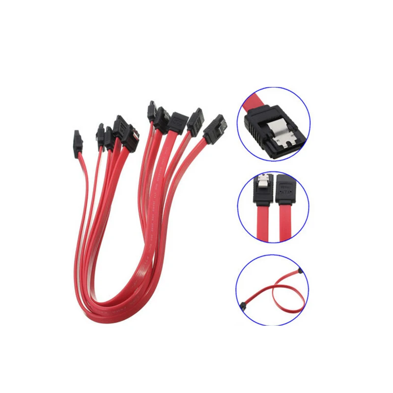 40cm Simple to Route, Install Serial ATA SATA 3 RAID Data HDD Hard Drive Disk Signal Cables RED + Yellow2Colours
