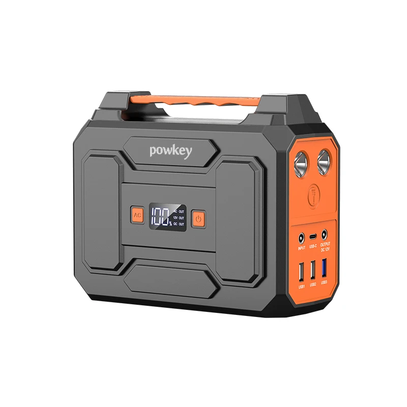R100 Powkey Portable Power Bank Station 39600Mah Titanate Battery 100W Inverter Pack Charging With Insulation Docking Energizer