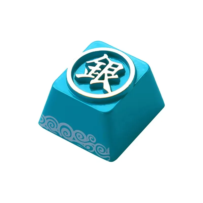 

Keystone Artisan Колпачок для механической клавиатуры GINTAMA Аниме Тема Синий Цвет Цинк Алюминиевый сплав Металл Настроить DIY AULA F75