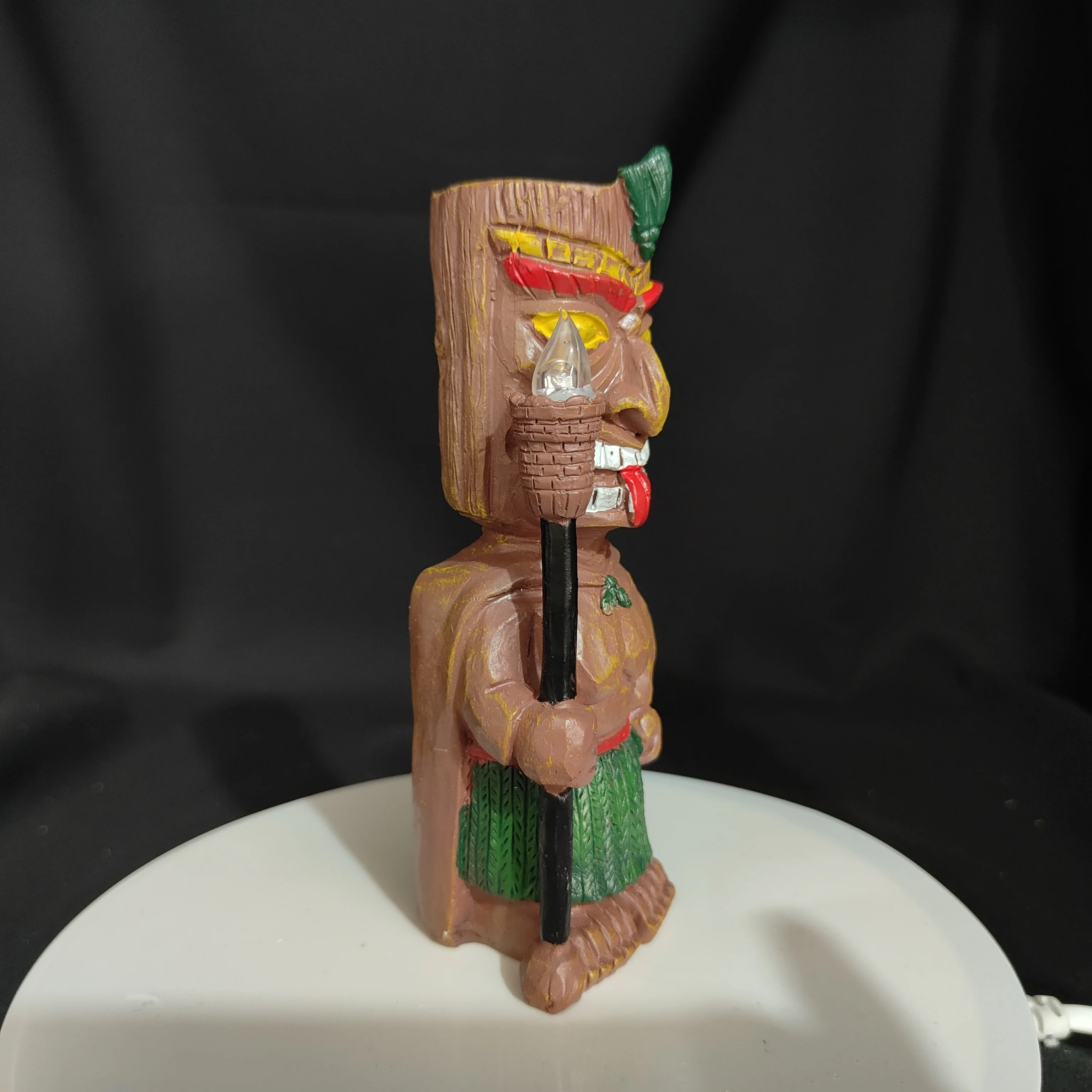 تمثال طوطم عزم دوران شمس مايان ، ديكور ليلي للحديقة الخارجية المنزلية ، زينة حديقة قديمة