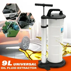 9L Oil Fluid Extractor Pump Manual Vacuum Fuel Suction Car Boat Transfer Tank Extractor Changer Remover