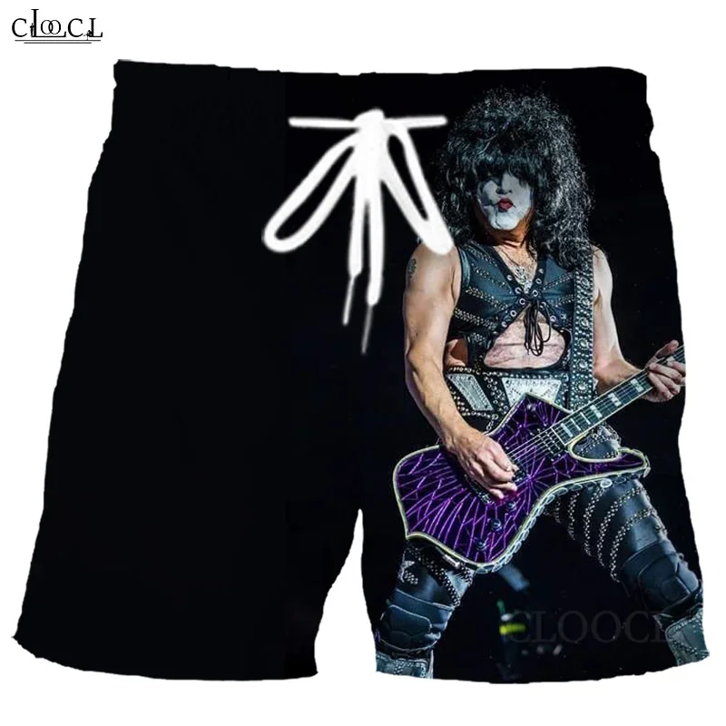 Newest Popular Metal Rock KISS Band 3D Print Men Summer Shorts Hip Hop Harajuku Beach All-match Sweatpants Drop Shipping