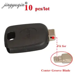 Jingyuqin 10pcs KEYDIY Transponder universale Car Key Shell Case KD/VVDI lame testa con supporto per Chip custodia universale per auto