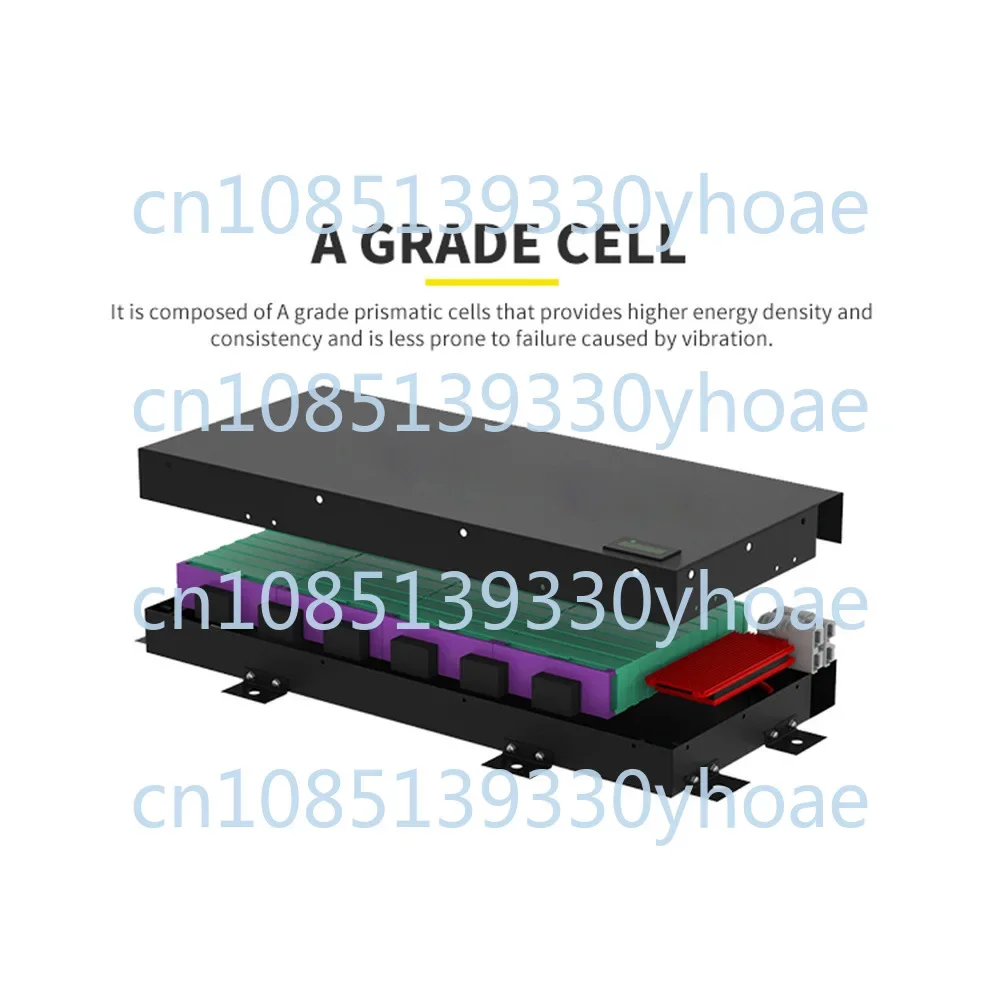 Ultra-thin shape and easy installation for RV space-saving 12V 100AH lithium iron phosphate battery