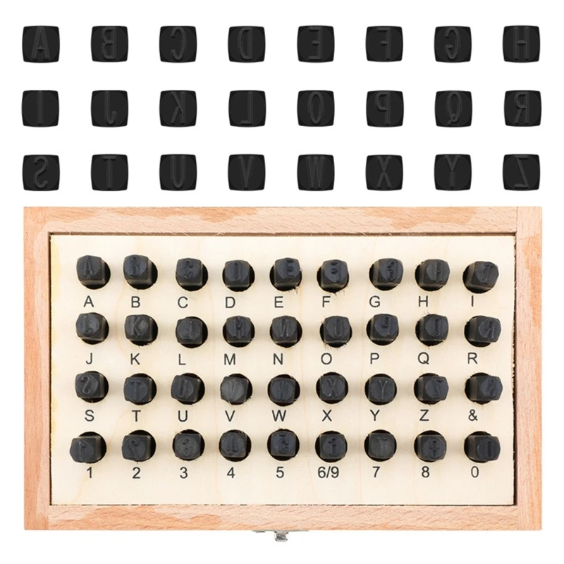 

6mm Number and Letter Stamp Punching Tool Leather Craft Embossing Stamp Tool