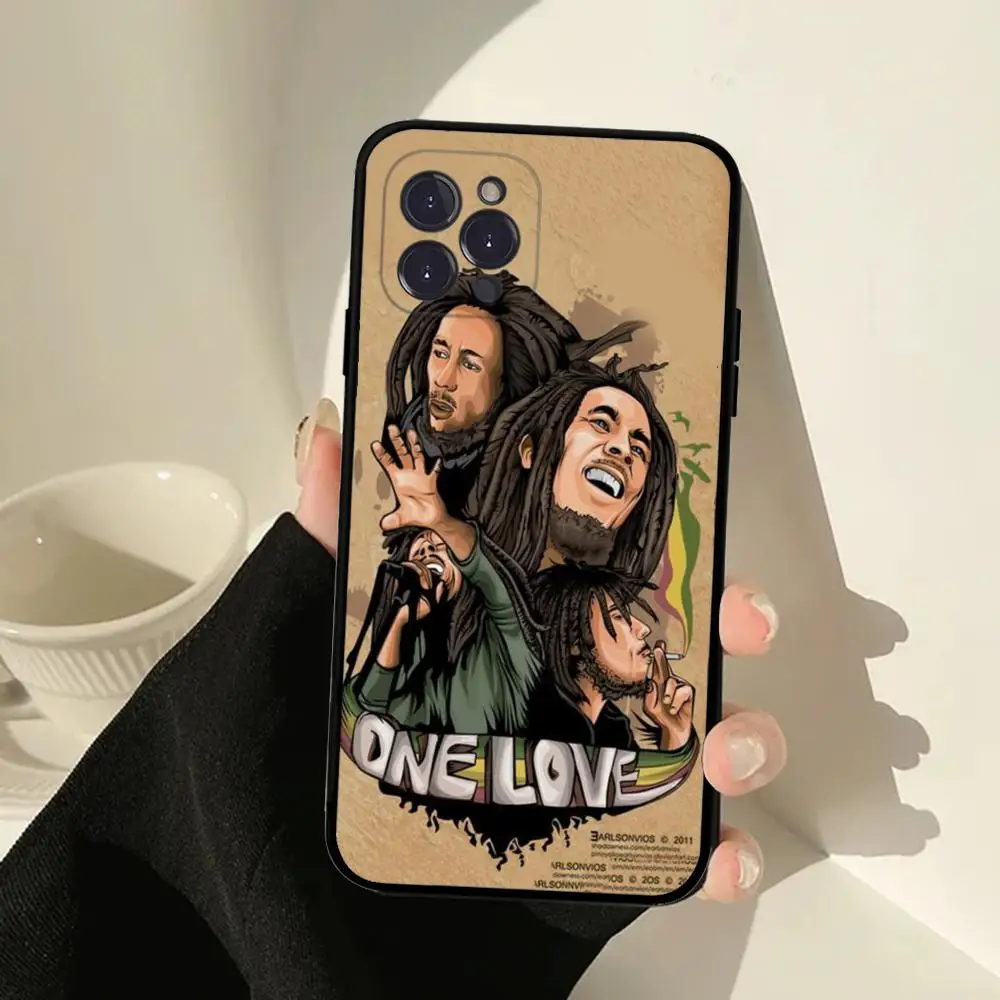 Bob Marley Singer Phone Case For IPhone 15 14 13 12 Mini 11 Pro XS Max X XR SE 6 7 8 Plus Soft Silicone Cover