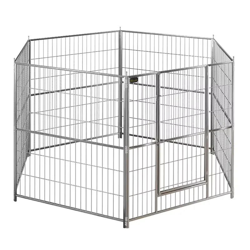 SolidPET 304 Stainless Steel Breathable Boxed Pet Fence Indoor Cat Dog Safety Barrier Pet Gate Secure Partition Guardrail All