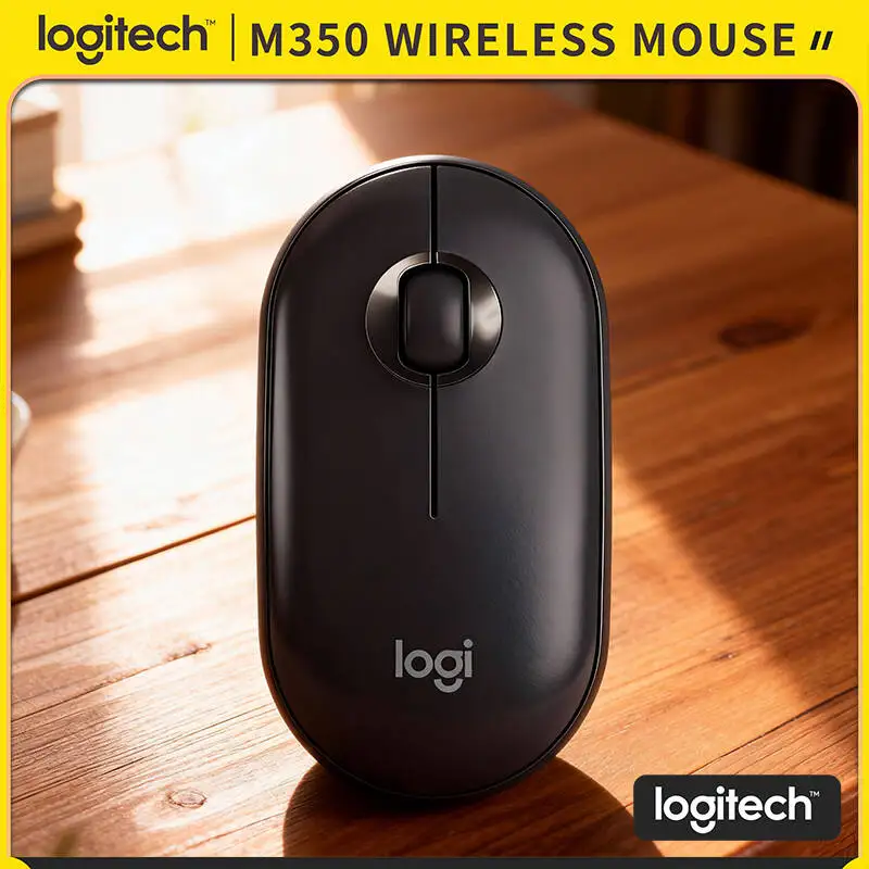 

Портативная Bluetooth-мышь Logitech M350 — ультратонкий корпус, бесшумное прокрутывание, USB-зарядка, 18 месяцев автономной работы, совместима с iPad, ПК, Mac
