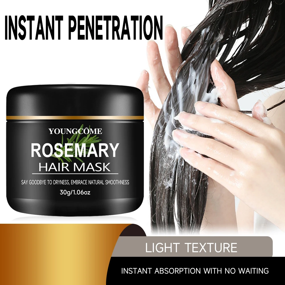 

Укрепляющая маска для волос с розмарином и мятой для поврежденных волос — лечение глубокого кондиционирования, обогащенная биотином, медом и кокосовым маслом