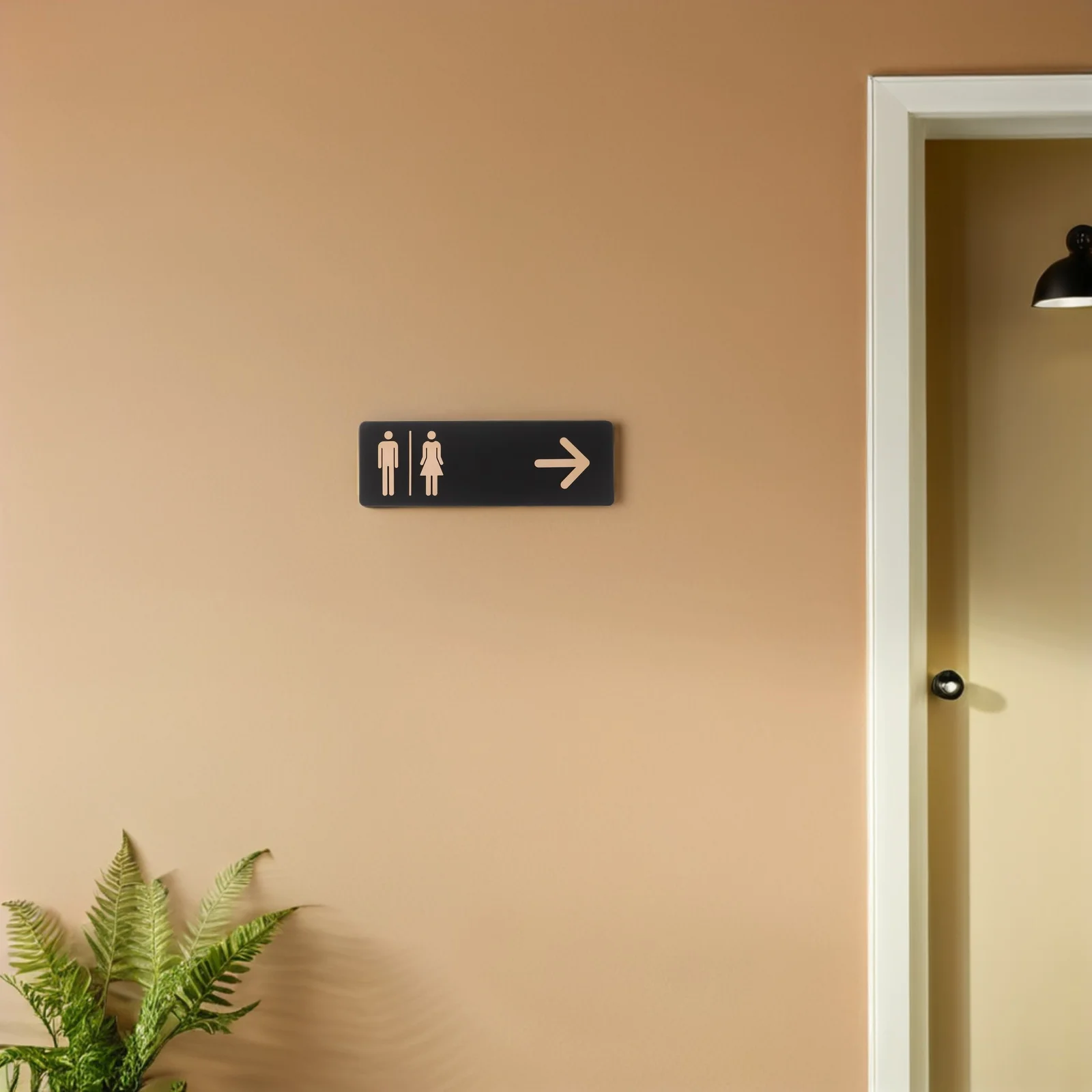 

Bathroom Sign Matte Acrylic Men Women Toilet Door Indicator Minimalist Wall Decor For Home Office Restaurant Restroom