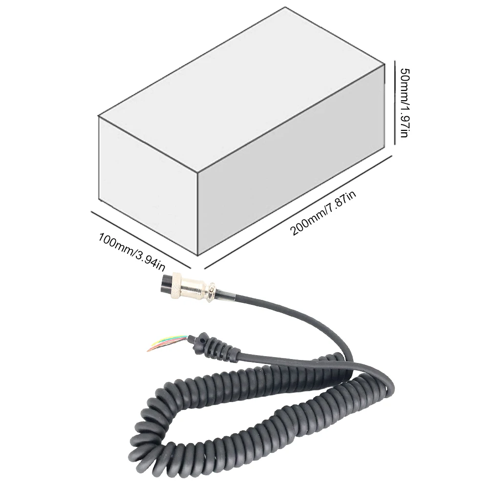 HM-36 Handheld Speaker Mic Micorphone Cable 8 Pins Microphone Extend Cable Hand Speaker Microphone Cable for ICOM IC-449C 229C