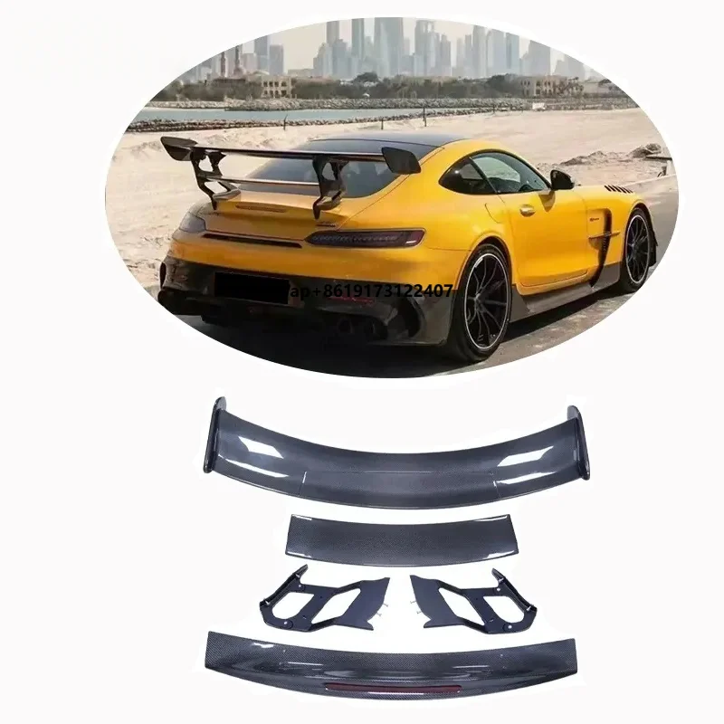 

Задний спойлер R-стиль для GT GTR 2018-2019, карбоновый задний спойлер на крышку багажника для GT